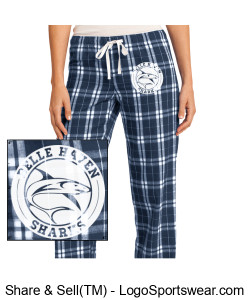 District Women's Flannel Plaid Pants Design Zoom